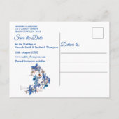 Afbeelding Waterverf Moon-flower Aankondigingskaart (Achterkant)