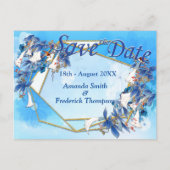 Afbeelding Waterverf Moon-flower Aankondigingskaart (Voorkant)