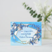 Afbeelding Waterverf Moon-flower Aankondigingskaart (Staand voorkant)