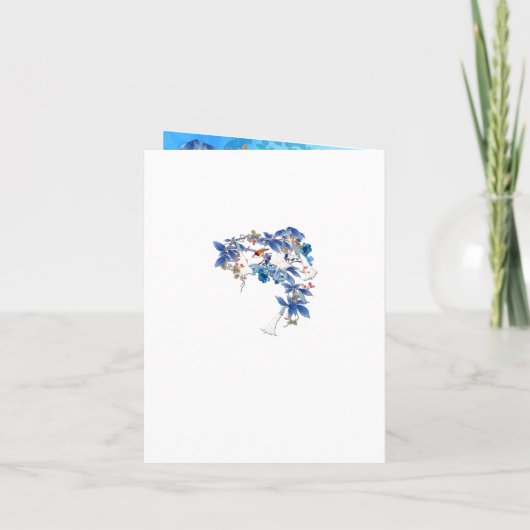 Afbeelding Waterverf Moon flower Couple Shower (Achterkant)