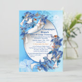 Afbeelding Waterverf Moon flower Couple Shower Kaart (Staand voorkant)