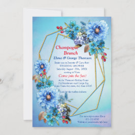 Afbeelding Waterverf Moon flower Couple Shower Kaart