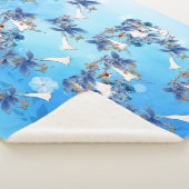 Afbeelding Waterverf Moon-flower Sherpa Deken (3/4)