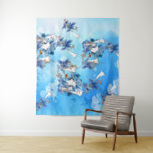 Afbeelding Waterverf Moon-flower Wandkleed (In situ)