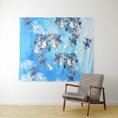 Afbeelding Waterverf Moon-flower Wandkleed (In Situ (horizontaal))