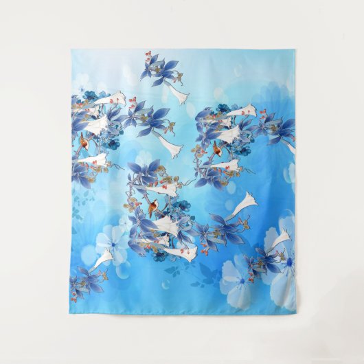 Afbeelding Waterverf Moon-flower Wandkleed (Voorkant)