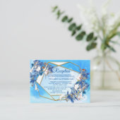 Afbeelding Waterverf Moonflower Receptie Informatiekaartje (Staand voorkant)