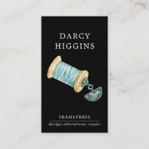 Afbeelding Waterverf Seamstress Tailor Black