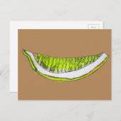Afbeelding waterverf van Lemon Slice-vruchten Briefkaart (Voorkant / Achterkant)