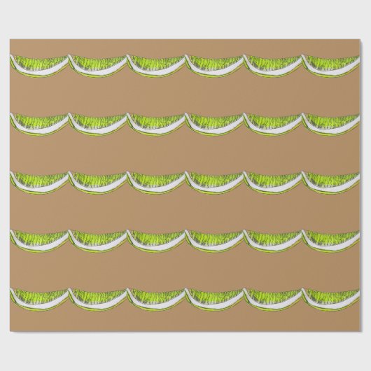 Afbeelding waterverf van Lemon Slice-vruchten Cadeaupapier (Vlak)