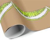 Afbeelding waterverf van Lemon Slice-vruchten Cadeaupapier (Rol Hoek)