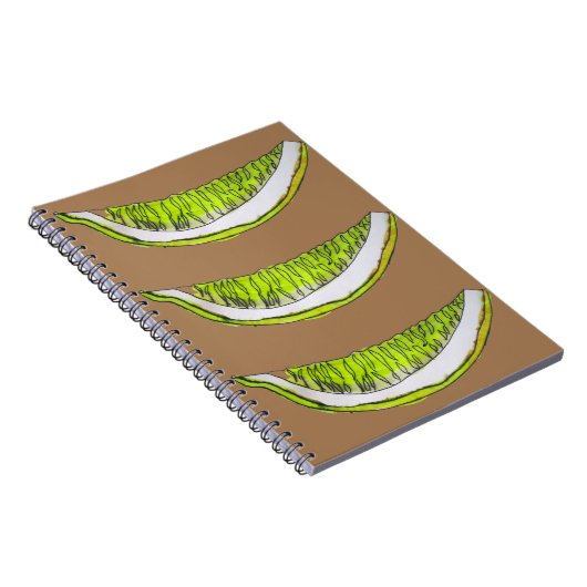 Afbeelding waterverf van Lemon Slice-vruchten Notitieboek (Rechterzijde)