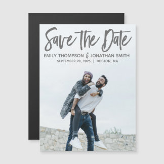 Afbeelding Wedding Save the Date Magnets, Portret Magnetische Uitnodiging