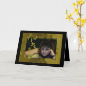 Afbeelding Wenskaart Kaart (Gele Bloem)