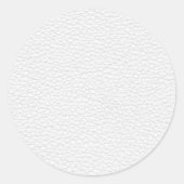 Afbeelding wit leder. ronde sticker (Voorkant)