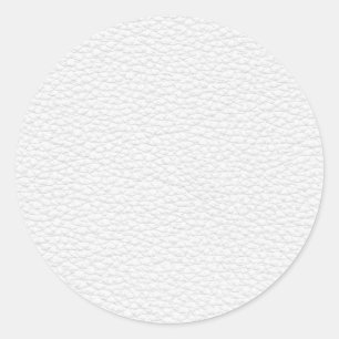 Afbeelding wit leder. ronde sticker