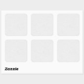 Afbeelding wit leder. vierkante sticker (Vel)