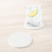 Afbeelding wit leder. zandsteen onderzetter (Zijkant)