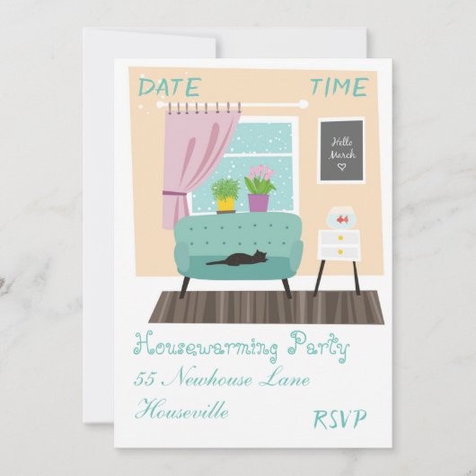 Afbeelding woonkamer in de kliniek kaart (Voorkant)