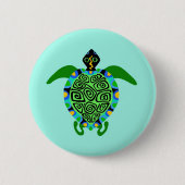 Afbeelding - Zee SCHILDPAD - Dierenvriend - Ocean  Ronde Button 5,7 Cm (Voorkant)
