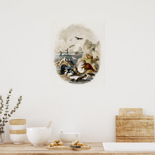  afbeelding zegel poster (Keuken)