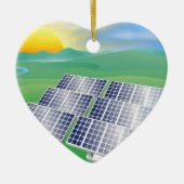 Afbeelding zonne-energie keramisch ornament (Voorkant)