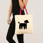 Afbeelding zwart portaal | Cool Canine Tote Bag (Voorkant (product))