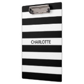 Afbeelding zwart-wit strepen, aangepaste naam mono klembord (Links)