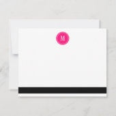 Afbeelding zwart-wit stripes - Gepersonaliseerd mo Kaart (Achterkant)