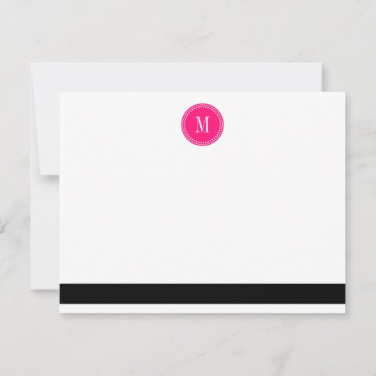 Afbeelding zwart-wit stripes - Gepersonaliseerd mo Kaart (Achterkant)