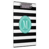 Afbeelding zwart-wit stripes - Gepersonaliseerd mo Klembord (Rechts)