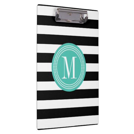 Afbeelding zwart-wit stripes - Gepersonaliseerd mo Klembord (Rechts)