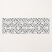 Afbeelding Zwart-witte strepen en bloementeelpatro Yogamat (Voorkant (horizontaal))