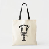 Afbeelding zwart, zwart, persoonlijk tote bag (Voorkant)
