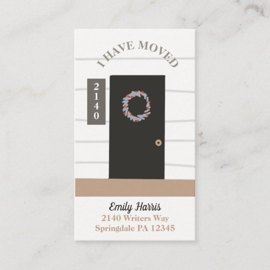 Afbeelding zwarte-deurbewegende aankondiging (Voorkant)