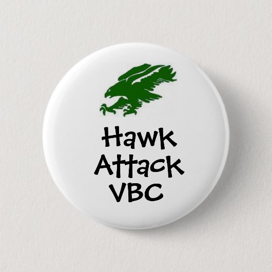 afbeeldingen2, Hawk, Aanval, VBC - Gepersonaliseer Ronde Button 5,7 Cm (Voorkant)