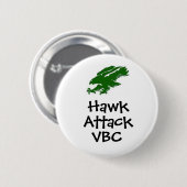 afbeeldingen2, Hawk, Aanval, VBC - Gepersonaliseer Ronde Button 5,7 Cm (Voorkant /achterkant)