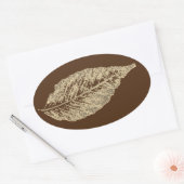 Afbeeldingen afkomstig van direct natuur blad prin ovale sticker (Envelop)