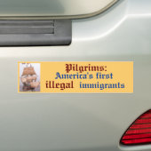 afbeeldingen, Amerika's eerste, Pilgrims:, illegaa Bumpersticker (Op auto)