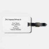 Afbeeldingen Bagagelabel van Emerald Green Figaro (Achterkant horizontaal)