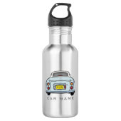 Afbeeldingen Bleek Aqua Figaro Auto Naam Monogram Waterfles (Voorkant)