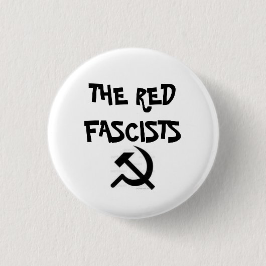 afbeeldingen, DE RODE FASCISTEN Ronde Button 3,2 Cm (Voorkant)