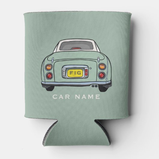 Afbeeldingen Emerald Green Figaro Name Koelbox Blikjeskoeler (Voorkant)