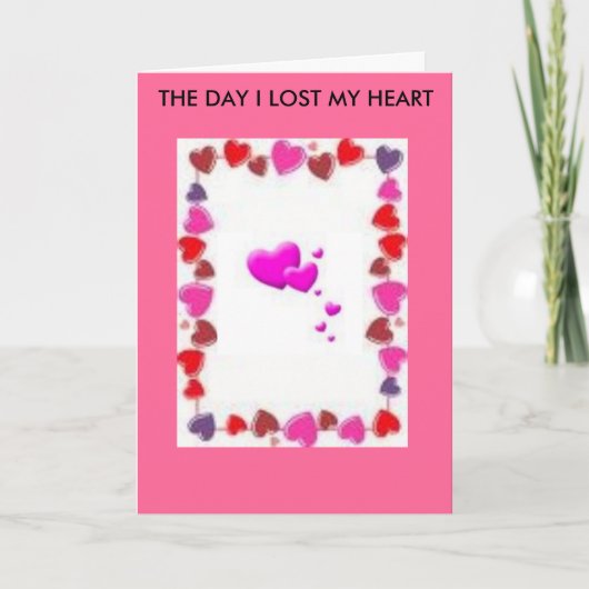 afbeeldingen, FG, DE DAG DAT IK MIJN HART VERLOOR Kaart (Voorkant)