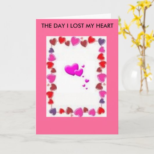 afbeeldingen, FG, DE DAG DAT IK MIJN HART VERLOOR Kaart (Gele Bloem)