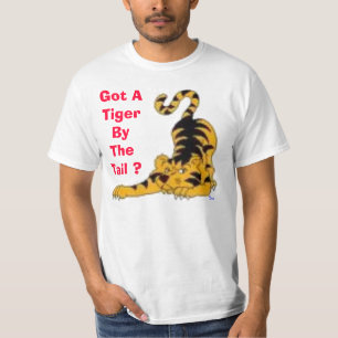 afbeeldingen, heb je een tijger aan de staart? t-shirt