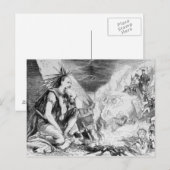 Afbeeldingen in de brand" briefkaart (Voorkant / Achterkant)