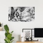 Afbeeldingen in de brand" poster (Thuiskantoor)