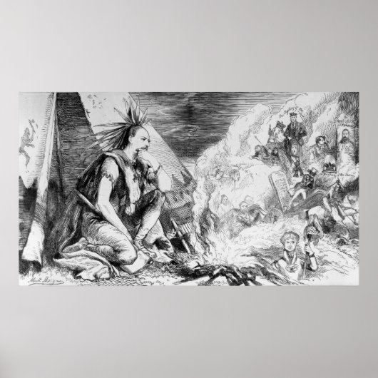 Afbeeldingen in de brand" poster (Voorkant)