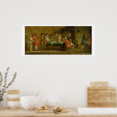 Afbeeldingen in een Tavern of Coffee House, 1720s  Poster (Keuken)